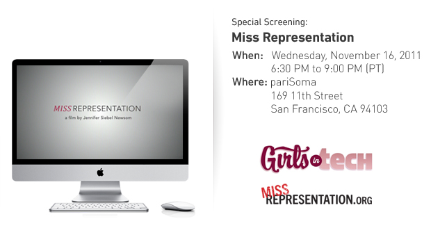 Miss Representation Screening in San Francisco, November 16th